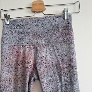 lululemon athletica Kids Leggings in Speckled Gray and Pink